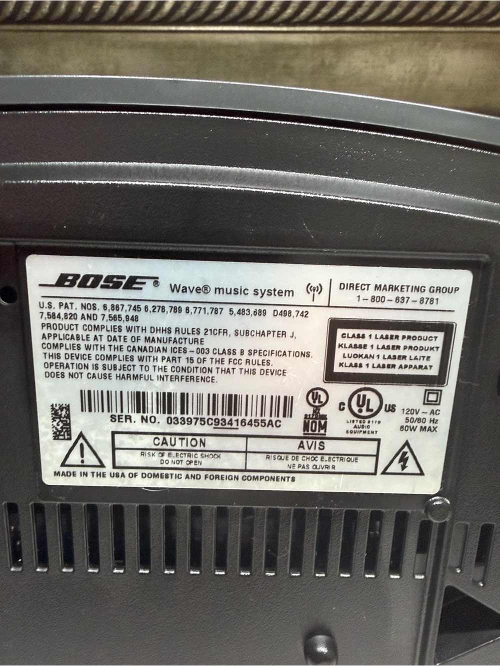 Bose Wave Music System Model  AWRCC1 In Black - Picture 15 of 17